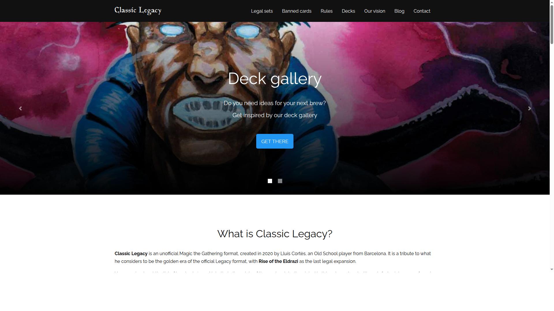 Classic Legacy website